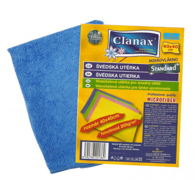 Švédská utěrka Clanax Standard 40x40cm 205g/m2 modrá